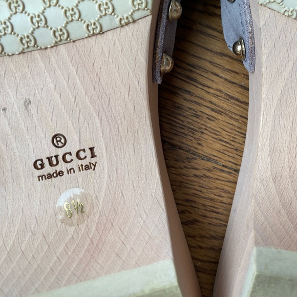 Gucci Blue Suade Horsebit Clog Sandals - Picture 9 of 13